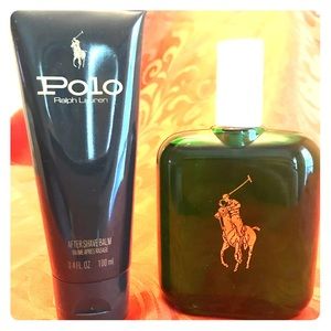 MENS Original POLO GREEN w/ AFTER SHAVE BALM